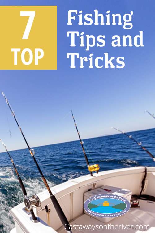 to 7 fishing tips and tricks Pinterest pin