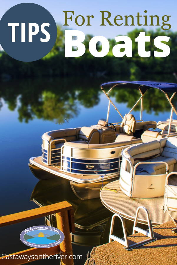 Castaways tips for renting boats Pinterest pin